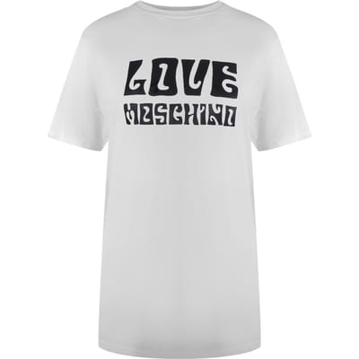 Love Moschino Dames/Dames Vet Logo T-Shirt (Wit)