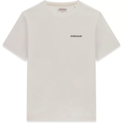 Guess Jeans Bianco Katoenen Heren T-Shirt