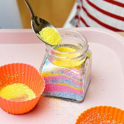 Kaarsen zand - Wax korrels - Zelf kaarsen maken - 8 kleuren set - 320g - Multicolor