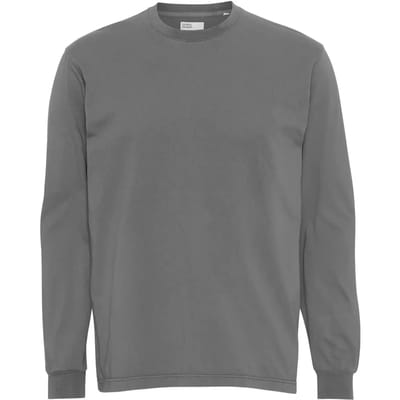T-shirt met lange mouwen Colorful Standard Organic oversized storm grey