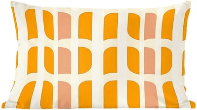 Sierkussens - Kussentjes Woonkamer - 60x40 cm - Geometrisch - Patroon - Geel - Roze