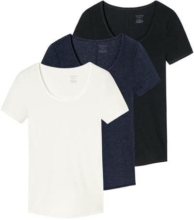 Schiesser Dames onder t-shirts 3 pack Personal Fit