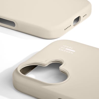 iDeal of Sweden Silicone Case geschikt voor MagSafe geschikt voor iPhone 16 - Cloud Dancer