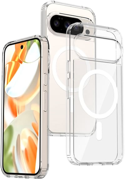 Hoesje Geschikt voor Google Pixel 10 / 10 Pro - Compatibel met MagSafe / Qi2 - Hard Back Cover met PixelSnap Magneet - Transparant