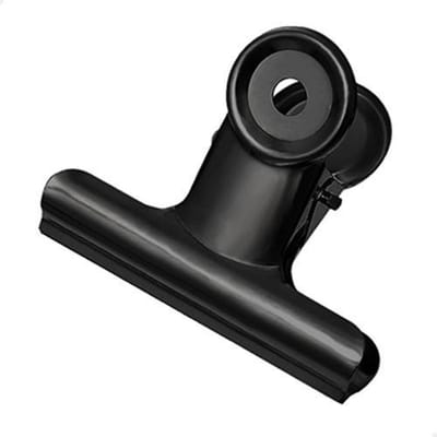 Bulldog clip 75 mm | Zwart | 10 stuks