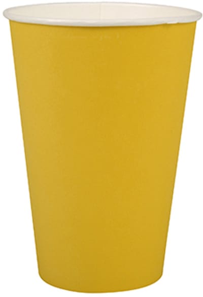 15x 20 Drinkbekers Karton 02 l Ø 7 cm · 97 cm geel