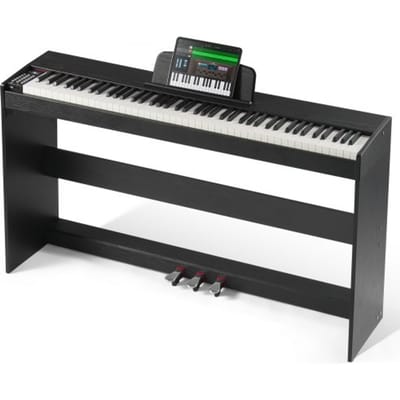 VEVOR Digitale Piano, 88 Toetsen, Elektrische Piano, Dubbel Toetsenbord en Luidspreker, Eenvoudige Bevestiging in Case met Hoofdtelefoon, 200 Tonen en Ritmes, Ondersteunt Bluetooth/USB/MIDI, Voor Beginners