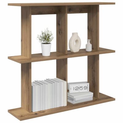 vidaXL - Wandplank - Muurmontage - Artisanaal - eiken - 100 - x - 20 - x - 75 - cm
