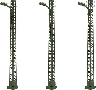 3-Pack Rastermast Verlichting voor Modelspoor N Schaal (1:160)
