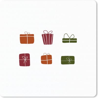 Muismat 20x20 cm - Mousepad Kerst - Cadeau - Design - Muismatten - Kerst - Cadeau - Kerstcadeau voor mannen en voor vrouwen