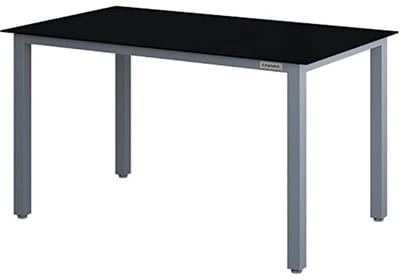 Verstelbare Aluminium Tuintafel voor 6 Personen met Glasblad 150x90cm Weerbestendig