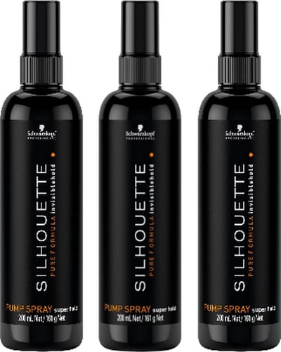 Schwarzkopf Professional - Silhouette - Strong Hold, Pump Spray - voordeelverpakking - 3 x 200ml
