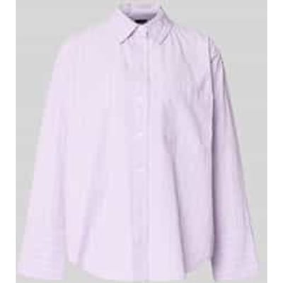 relaxed fit overhemdblouse met borstzak