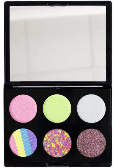 Partyxplosion Carnaval Gezicht / Face paint verf set - Pastel Unicorn thema kleuren - make-up - waterbasis