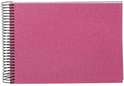 Goldbuch - Spiraalalbum Bella Vista - 24x17 cm - Fuchsia met witte pagina’s