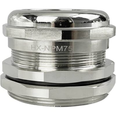 TRU COMPONENTS TC-10302864 Wartel M75 Messing (vernikkeld) Metaal 1 stuk(s)