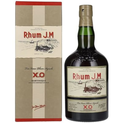 Rhum J.M Très Vieux Rhum Agricole X.O 45% Vol. 0,7l in geschenkverpakking