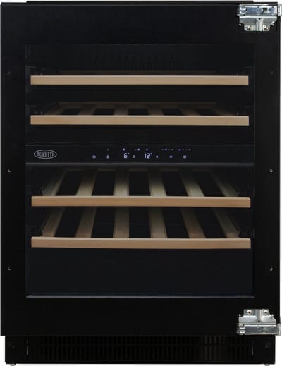 Boretti MLWC82 Wijnklimaatkast onderbouw 82cm, 2 zones, 35 flessen, Meubel paneel integratie