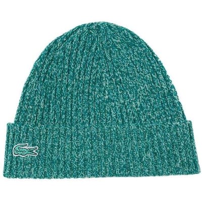 Lacoste Knitted Wool Beanie - Green
