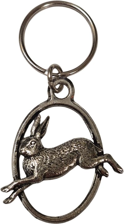Sleutelhanger Haas Keyring Boswachter Cadeau Sleutel Hanger Hazen Spotter Jacht Jager Natuur Haasje