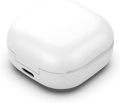 MK Stoer -Opladen Case Vervanging voor Draadloze Oortjes - Oplaaddock Bedrade Oplader Case - Wit - Compatibel met Samsung Galaxy Buds Live SM R180 - Vervangende Case - Oordopjes - Opladen - Case