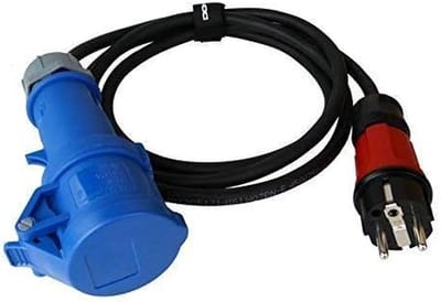 CEE Adapter Kabel 16A 2 Meter 230V voor Caravan, Camper en Camping - Stekker en Koppeling