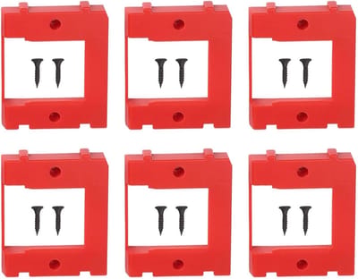 Batterijhouders - Dockhouder Opslag - Batterijen Organiseren - Veilig Groefontwerp - 6 stuks - Zoals afgebeeld