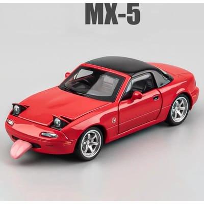 1:32 Mx-5 Rx-7 Legering Metaal Diecast Auto Model Speelgoedauto Voertuigen Geluid En Licht Voor Kinderen Jongens Speelgoed Cadeaus
