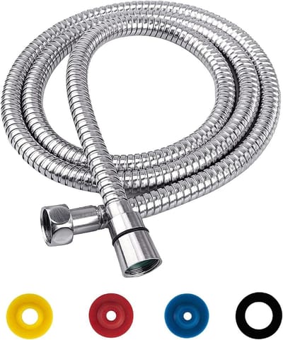 Flexibele Douche Slang van RVS met Anti-Draai Bescherming en Waterbesparende Flow Limiter - Geschikt voor Alle Douchekoppen (1,5m)