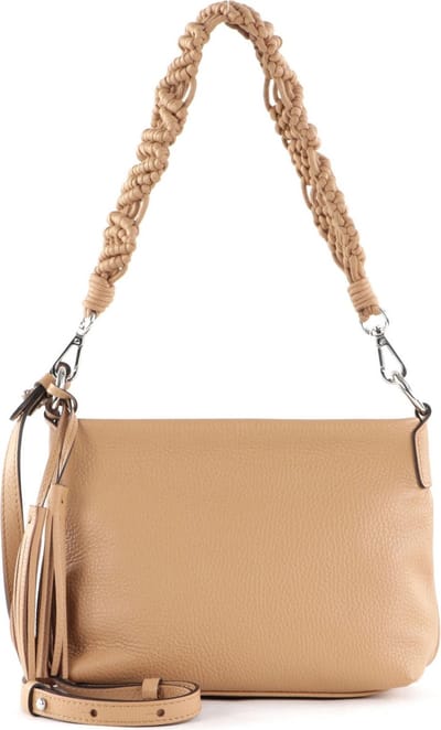 GIANNI CHIARINI Leren Schoudertas Africa Crossbody Bag Nature Beige