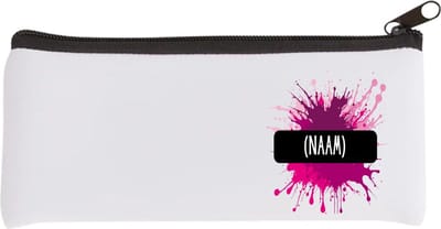 Akyol - verfvlek roze/paars met je eigen naam Etui - Verven - iemand die houdt van schilderen of kunst - kunstenaars - kunst liefhebbers - schilders - cadeau - verjaardagscadeau - kado - gift - geschenk - verrassing - 20 bij 9 cm