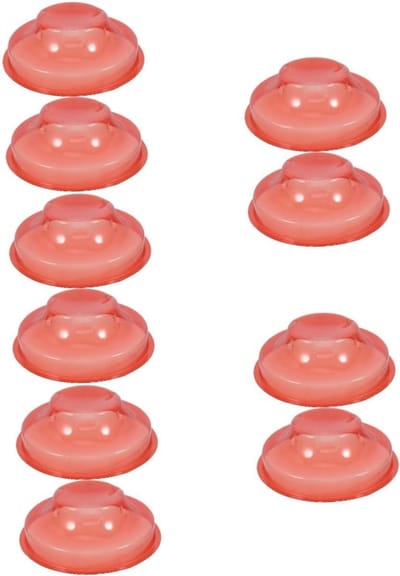 Rookmelder Covers - Alarm Beschermers - Vals Alarm Voorkomen - Herbruikbaar ABS Materiaal - 10 Stuks - Oranje