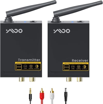 Draadloze Audio Zender en Ontvanger Set Met 20ms Laatteit - Ideaal Voor TV, PC, Luidsprekers en Versterkers
