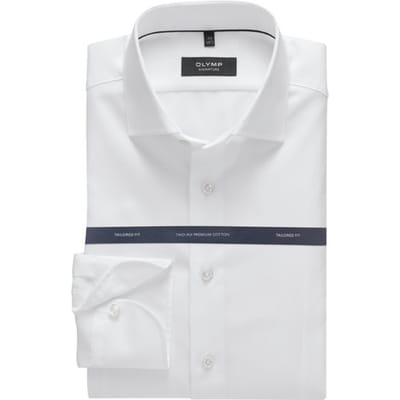 OLYMP Signature Overhemd, Tailored Fit, Signature Kent, Wit
