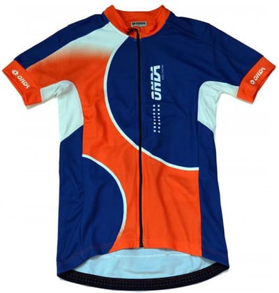 ONDA Fietsshirt korte mouw heren Blauw Oranje Pro - FAPV Minho - S