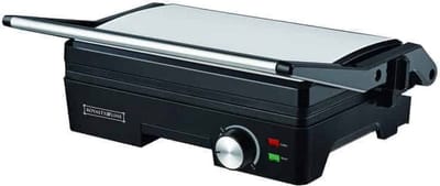 Royalty Line Tosti Apparaat - Contactgrill - Panini Grill - 1500W - Toaster Grill - Tosti Ijzer - Grill Apparaat Met Lekbak - Instelbare Thermostaat - Antiaanbaklaag - Zwevende Bovenplaat -Rood