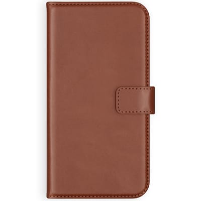 Selencia Hoesje - Geschikt voor Samsung Galaxy A30s / A50 - Echt Lederen Bookcase - Lichtbruin