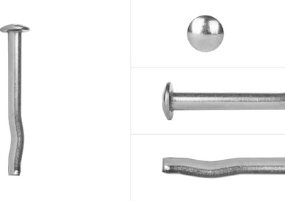Wovar Vlonderbout Bolkop RVS voor Vlonders 5 x 50 mm | 100 Stuks