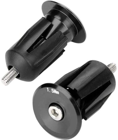 Dailygoody - Bar End Pluggen Aluminium - Fietsstuur Eindkappen - Lichtgewicht en Stevig - Zwart - Geschikt voor Mountainbike en Racefiets - Duurzaam e
