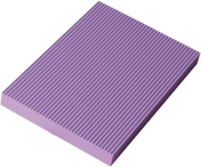1 Schuimrubberen balansmat - 44x30x4 cm - Antislip trainingsmat - Dikke yogamat - Geschikt voor stabiliteitstraining, balanstraining en knieondersteuning - Paars
