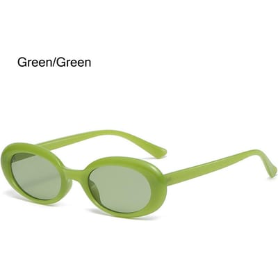 1 STuks Unisex Mode Ontwerp Retro Zonnebril Trendy Vintage Klein Ovaal Montuur Zonnebril Gepolariseerde Glazen Oogbescherming UV400 Zonnebril Other