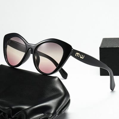 Sexy Dames MIU Stijl Nieuwe Hoge Kwaliteit Ovale Metalen Montuur Zonnebril Luxe Design Outdoor Vrije Tijd Mode Zonnebril