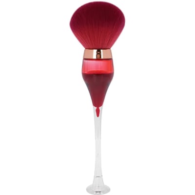 Pinceau Nettoyant Poussière d'Ongles Pinceau Nettoyant Poudre Nail Art Maquillage Pinceaux Blush Rouge Rose rouge rose