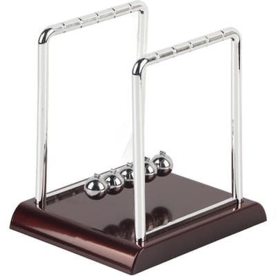 Pendule d'équilibre de forme carrée, jouet à boule, décoration de table, pour la maison, le bureau, cadeau Type 1 white
