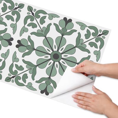 Coloray Meubel Wrap Folie - Groente Meubelfolie - 50x100 cm - Wrapfolie Keuken Groen ornament - Decoratiefolie - Modern Meubelfolie - Meubel Wrap Folie - Woonkamer decoratie - Achtergronden en patronen