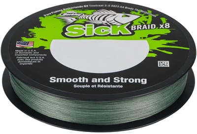 Berkley Sick Braid - Moss Green - 0.08 - 300m - Gevlochten Lijn - Groen