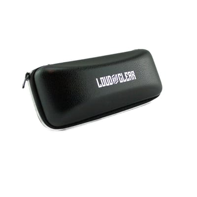Loud and Clear® - Brillenkoker - Brillendoos - Brillenetui - Brillen Case - Met Rits - PU Leer - Zwart