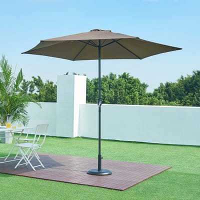 Parasolvoet Bionaz parasolhouder beton rond Ø45x5 cm zwart casa.pro