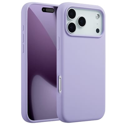Accezz Hoesje - Geschikt voor Apple iPhone 17 Pro Max - Liquid Silicone Backcover geschikt voor MagSafe - Paars