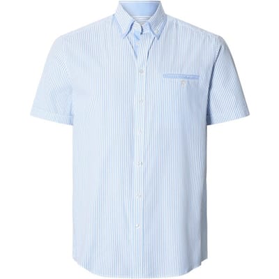 Babista herren Overhemd Met Korte Mouwen - 39/40 - lichtblauw - Plus Size